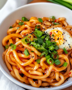 Chili Garlic Udon Noodles